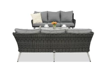 Bilbao kavos sodo baldai su mažu staliuku 6 asmenims Garden Point antracito spalvos