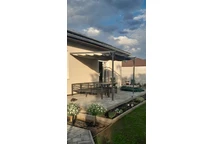 Antracito spalvos terasos stogelis Santana 3x3 Garden Point
