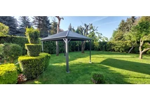 Metalinė pavėsinė Sardinija 3x4 Garden Point antracito spalvos