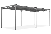 Antracito spalvos terasos pergola „Garden Point La Palma 3 x 6m“