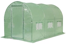 Folijos tunelis 2x3 m &quot;Garden Point&quot; žalias su durimis