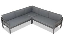 Sodo kampas 4 asmenims &quot;Porto Garden Point&quot; antracito spalvos