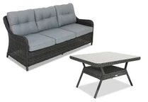 &quot;Toledo Apetito 5&quot; antracitas Garden Point technorattan baldai (1)