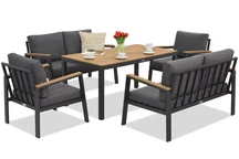 &quot;Zakintos Apetito 6&quot; antracito spalvos aliuminio rinkinys Garden Point