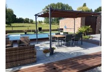Rudos spalvos La Palma 3x4 m Garden Point terasos pavėsinė