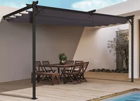 Antracito spalvos terasos stogelis Santana 3x4 Garden Point
