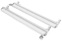 Baltų žaliuzių rinkinys "La Palma" šoninei 3 m ilgio pavėsinei "Garden Point