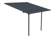 &quot;Nevada&quot; polikarbonatinis terasos stogelis 3,05 x 3,14 m CoverTech antracitas