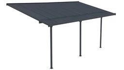 &quot;Nevada&quot; polikarbonatinis terasos stogelis 3,05 x 6,28 m CoverTech antracitas