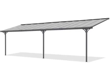 &quot;Nevada&quot; polikarbonatinis terasos stogelis 3,05 x 8,72 m CoverTech antracitas