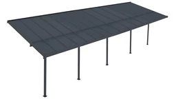 &quot;Nevada&quot; polikarbonatinis terasos stogelis 3,05 x 9,92 m CoverTech antracitas