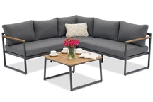 Aliumininis sodo kampas &quot;Bresso Garden Point&quot; antracito spalvos