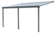 Aliuminio terasos stogelis San Diego 4,3 x 3 CoverTech antracitas