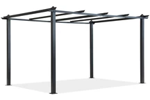 &quot;Barbados&quot; 3 x 3 m antracito spalvos &quot;Garden Point&quot; metalinis terasos pavėsinės rėmas