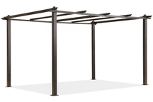 Barbadosas 3 x 4 m medinis &quot;Garden Point&quot; metalinis terasos pavėsinės rėmas