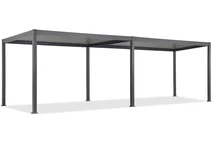 &quot;Lagos Premium&quot; 3x6 &quot;Garden Point&quot; laisvai pastatoma terasos pavėsinė antracito spalvos