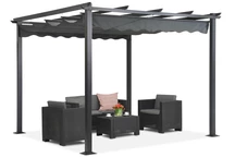 Laisvai pastatoma terasos pergola Tenerife 3 x 3m pilka Garden Point