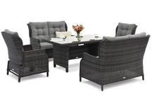 Malaga Apetito 6 antracito Garden Point technorattan sodo baldai