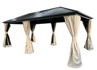 Metalinė pavėsinė &quot;Sardinia Premium&quot; 3x6 Garden Point smėlio spalvos