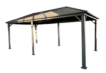 Metalinė pavėsinė Sardinija 3x6 Garden Point antracito spalvos