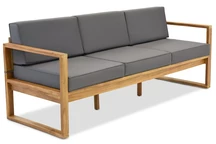 Trijų vietų sofa iš akacijos medžio &quot;Maskat Garden Point