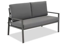 &quot;Vigo Garden Point&quot; dvivietė sofa antracito spalvos