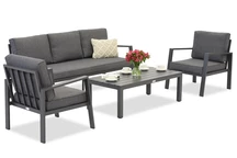 &quot;Zakintos Coffee 5&quot; antracito spalvos &quot;Garden Point&quot; technorattano rinkinys
