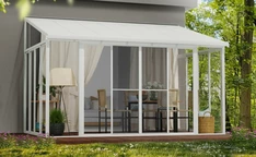 Žiemos sodas Veranda Sanremo Palram - Canopia 3 x 4,25 m balta