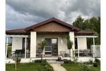 Aliuminio terasos stogas Sierra Palram - Canopia 2,3 x 2,3 m baltas