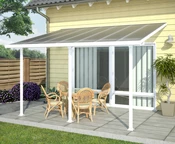 Aliuminio terasos stogas Feria Palram - Canopia 3 x 4,25 m baltas