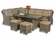 Išskirtinis technorattan kampas Sevilla brown