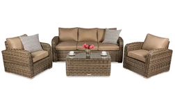 Prabangus &quot;Technorattan&quot; komplektas Malagos ruda