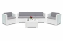 Sintetinio ratano baldai Colorado Coffee 5 baltos spalvos Bica